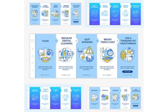Aesthetic Dentistry Onboarding Templates - Graphic Templates for Branding
