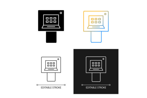 ATM Icon Set for Cricut and Handmade Projects