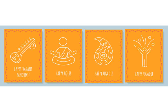 Celebrating Indian Holidays Postcards