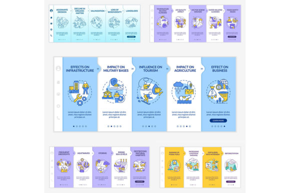 Climate Change Onboarding Template Set for Graphic Templates