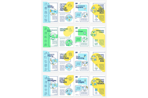 Dynamic Pricing Brochure Template Set for Graphic Templates