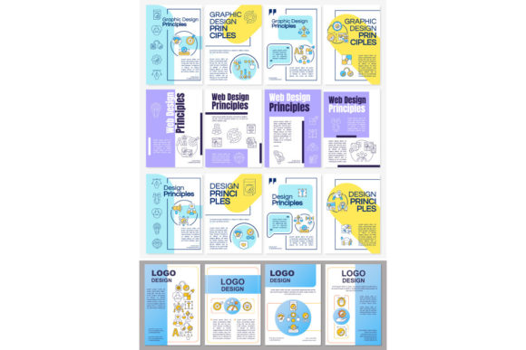 Graphic Design Principles Brochure Set for Commercial Use