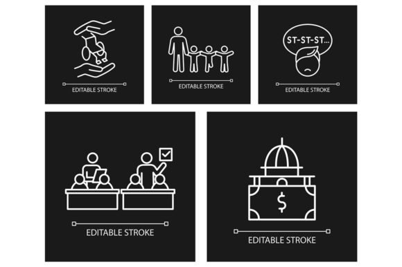 Inclusive Education Classroom Icon Set for Branding and Graphics
