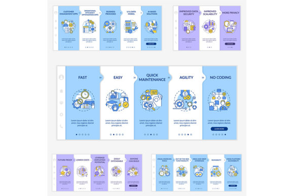 Web 3 0 Benefits Onboarding Template Set for Graphic Templates